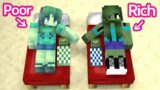 Monster School : Baby Zombie Rich and Poor – Life Story – Minecraft Animation
