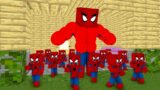 Monster School : Poor Spiderman Babies Life – minecraft animation