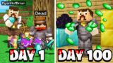 Surviving 100 Days as a Minecraft BANDIT.. here's what happened