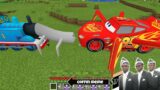 Worm Thomas Train vs Spider McQueen in Minecraft – Coffin Meme