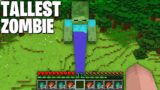 this EPIC TALLEST ZOMBIE in Minecraft !!! INCREDIBLE TALLEST MOB