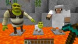 CURSED MINECRAFT BUT IT'S UNLUCKY LUCKY FUNNY MOMENTS I found a REAL Shrek in Minecraft!