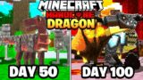 I Survived 100 Days as a DRAGON in Minecraft Hardcore Modded