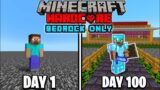 I Survived 100 Days in Bedrock Only World in Minecraft Hardcore! Episode#1 (Hindi)