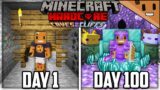 I Survived 100 Days in a 1.17 CAVES Only World in Hardcore Minecraft…