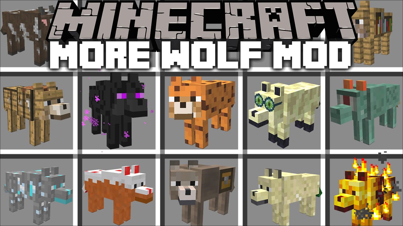 Minecraft More Wolf Mobs Mod Dangerous Brand New Mobs Against Mowzies