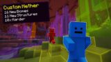 Minecraft Manhunt, But The Nether Is Custom…