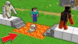 Minecraft NOOB vs PRO: WHY NOOB CREATE SUPER SECRET LAVA GOLEM IN VILLAGE Challenge 100% trolling