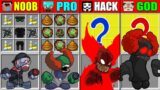 Minecraft NOOB vs PRO vs HACKER vs GOD FRIDAY NIGHT FUNKIN CRAFTING SCP CHALLENGE FNF Animation 5