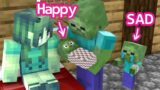 Monster School : Baby Zombie Happy and Baby Zombie Sad – Sad Story – Minecraft Animation