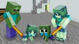 Monster School : Poor Baby Zombie and Rich Baby Herobrine – Sad Story – Minecraft Animation