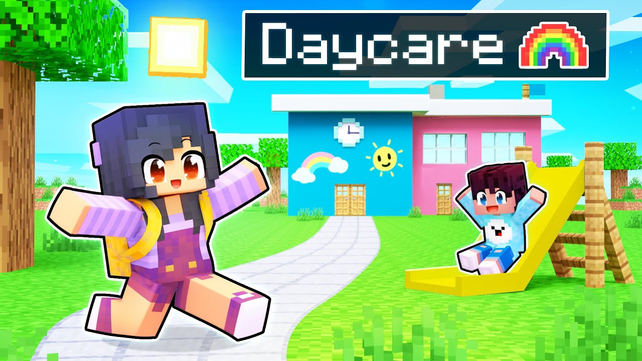 Opening Our New DAYCARE In Minecraft! - Minecraft videos