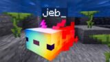 Rainbow Axolotls in Minecraft!