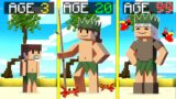 Surviving 99 YEARS On A DESERTED ISLAND In Minecraft …