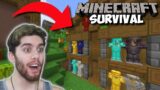 The BEST ARMOR STAND Build Idea In Minecraft!!! – Minecraft Survival [Ep 227]