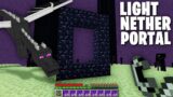 WHAT if LIGHT NETHER PORTAL in ENDER WORLD in Minecraft ???