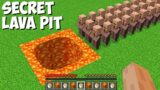 Where does LEAD A LAVA PIT THIS VILLAGERS in Minecraft ? STRANGEST PASSAGE !