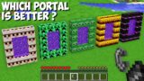 Which MOB PORTAL IS BETTER in Minecraft ? CHOOSE BEST PORTAL !