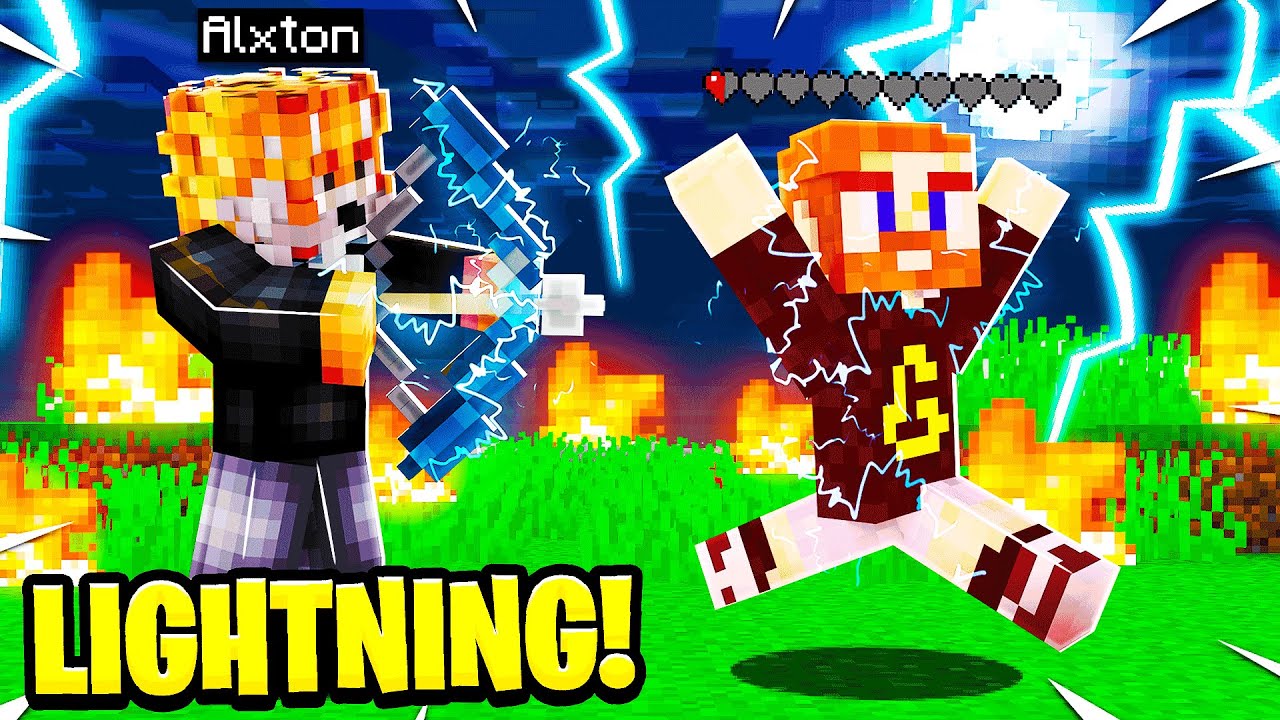 CRAFTING a LIGHTNING BOW in CAMP MINECRAFT! Minecraft videos