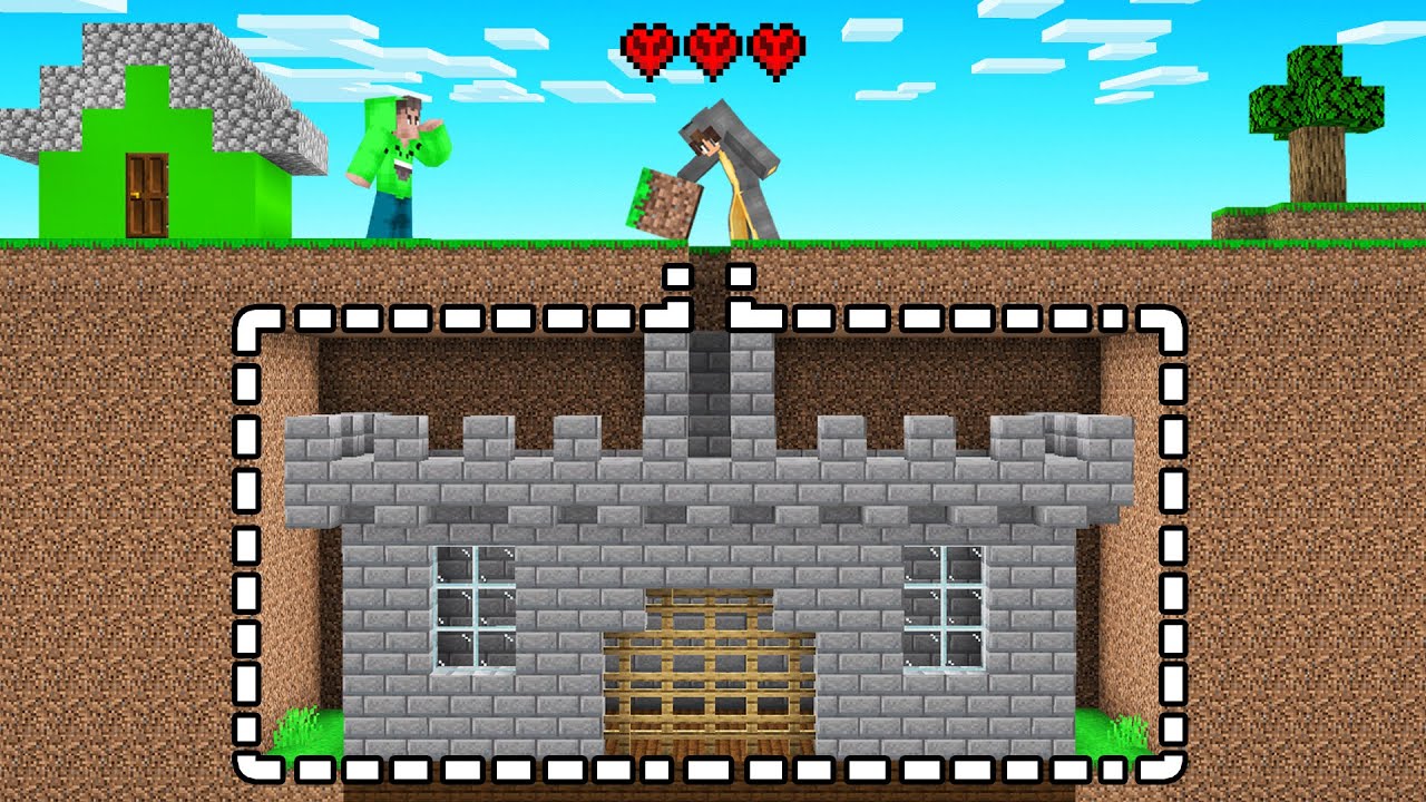 I Built A SECRET CASTLE On Jelly's HARDCORE Troll Server! (Minecraft