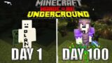 I Survived 100 Days In A Cave In Minecraft Hardcore Mode And Here’s What Happened…