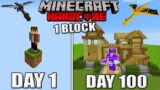 I Survived 100 Days Minecraft One Block | 100 days in Minecraft in Hindi Ep-3