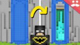 I made a Batman Waterfall Entrance for my Minecraft base