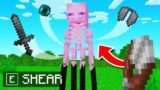 Minecraft But You Can Shear Any Mob!