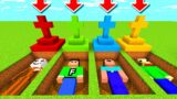 Minecraft PE : DO NOT CHOOSE THE WRONG GRAVE! (FuzionDroid, Milk Walker, Noob124 & Baldi)