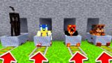 Minecraft PE : DO NOT CHOOSE THE WRONG MINECART! (Siren Head, Sonic, PrestonPlayz & Freddy)