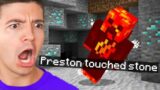 Minecraft but You Can't Touch Stone…