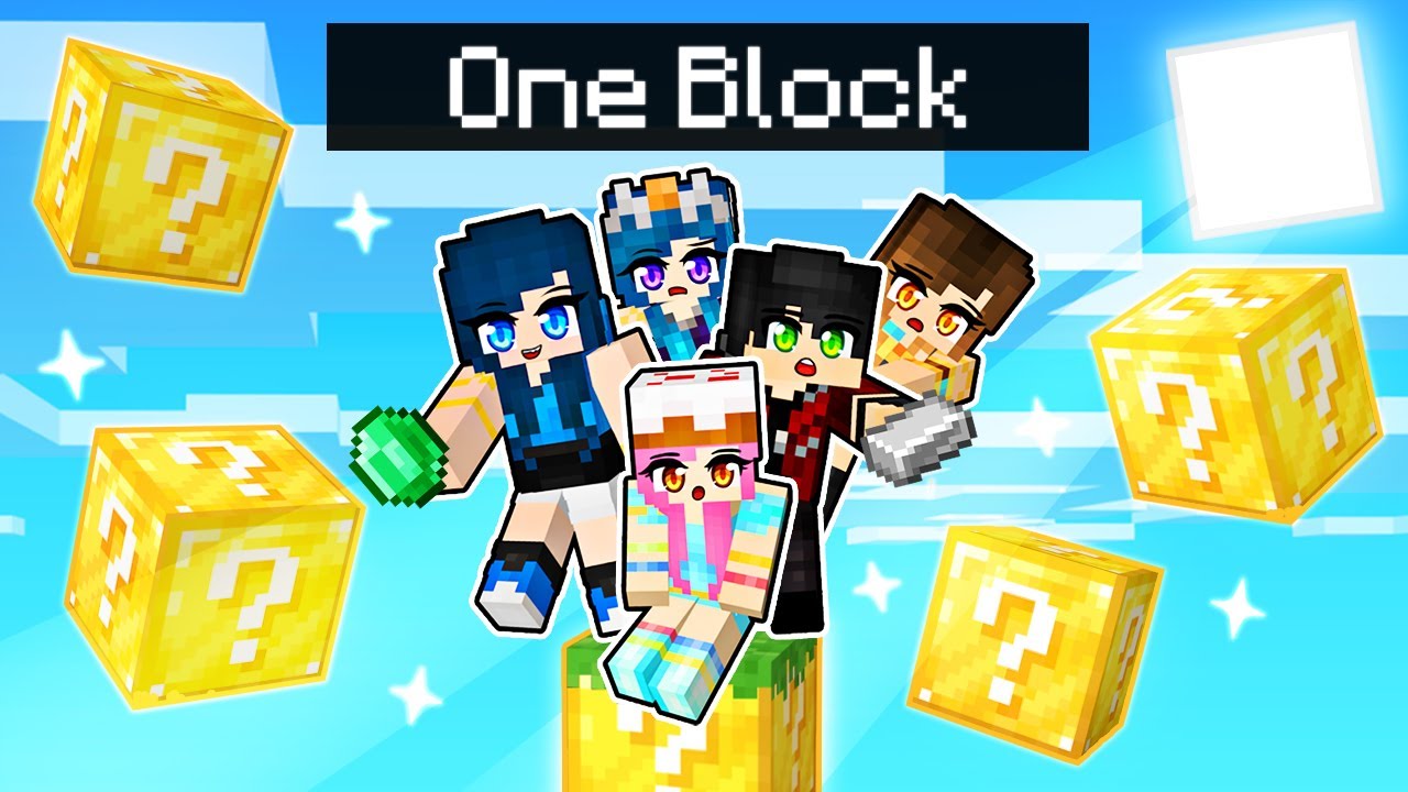 Minecraft But We're Stuck On ONE LUCKY BLOCK! - Minecraft Videos