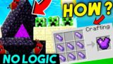 Minecraft logic that don't make any sense |Weird logics about Minecraft | minecraft hindi