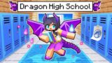My FIRST Day at DRAGON High School in Minecraft!