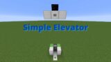 Simple Elevator in Minecraft! Java/Bedrock