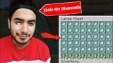 Someone STOLE my Diamonds in Minecraft