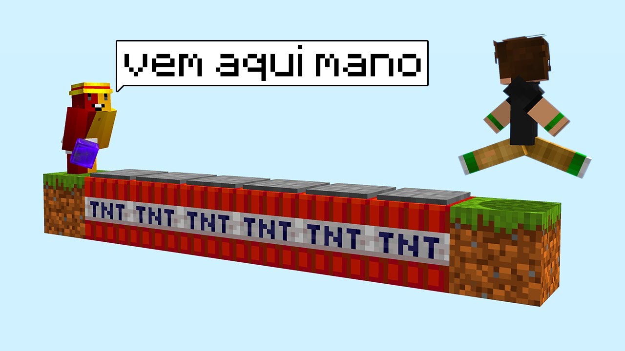 Testei O Qi Do Meu Amigo Nesse Desafio Em Dupla No Minecraft