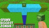 This is a SUPER SECRET WAY TO SPAWN BIGGEST ZOMBIE in Minecraft ! TITAN ZOMBIE !