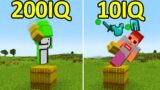 200IQ vs 10IQ Minecraft Plays #9