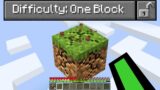 Beating Minecraft Stranded On One Block…
