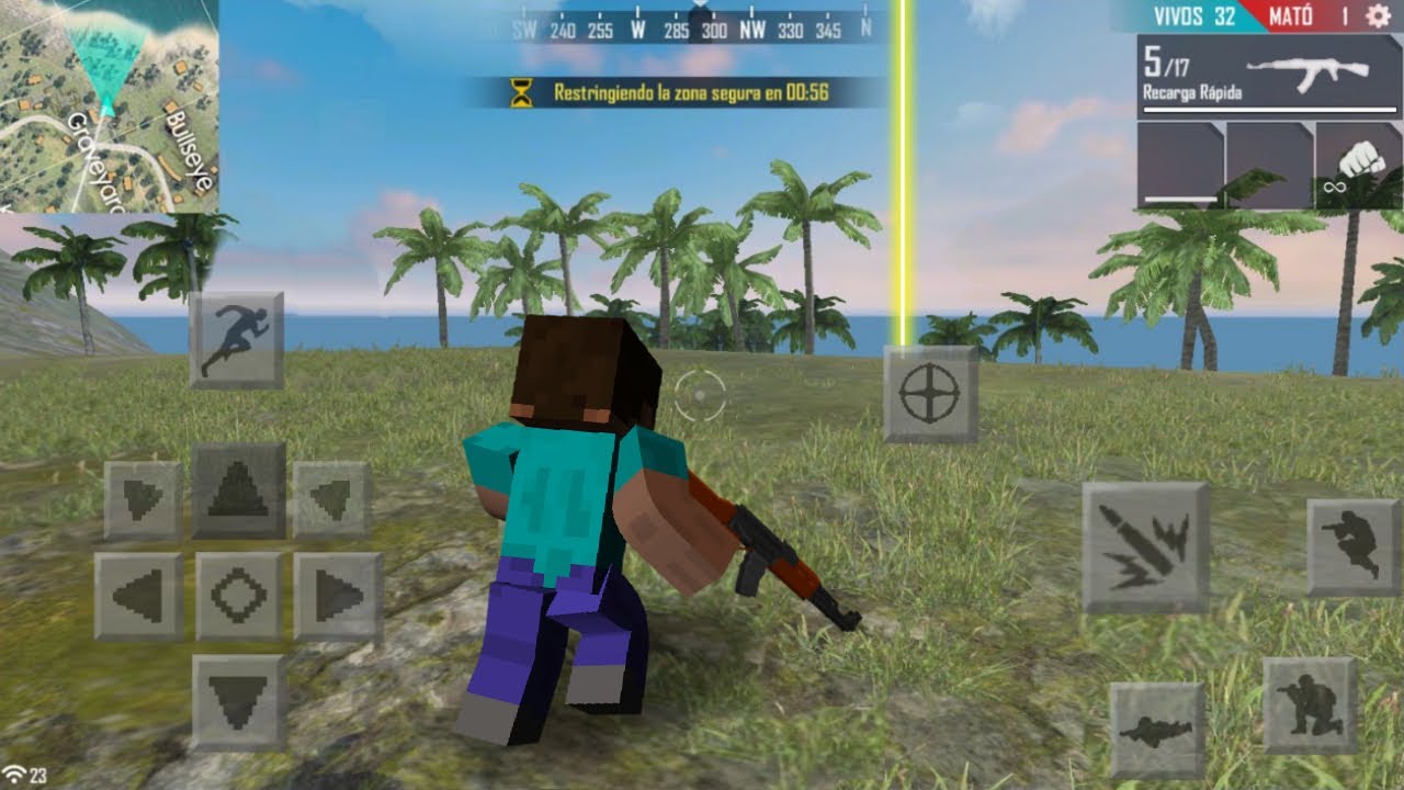 minecraft versus free fire max