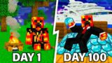 I Survived 100 Days as a MILLIONAIRE in Minecraft!