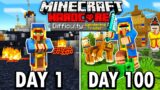 I Survived 100 Days as a WANDERING TRADER in Hardcore Minecraft… Here’s What Happened
