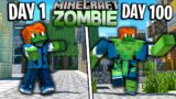 I Survived 100 Days as a ZOMBIE in Minecraft