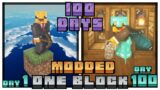 I Survived 100 Days in Modded One Block Minecraft… Here's What Happened