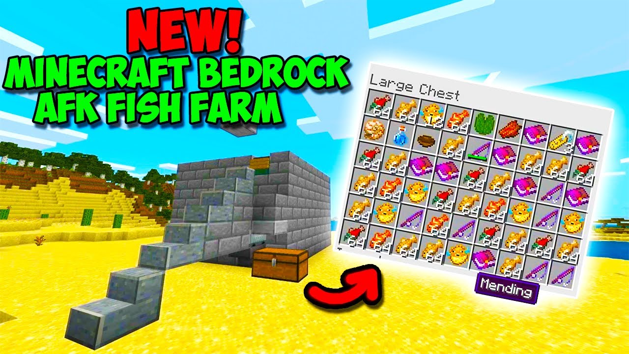Minecraft fish farm bedrock