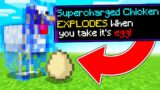 Minecraft But Mobs Are SUPERCHARGED! (dangerous)
