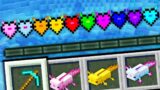 Minecraft, But There's Custom Axolotl Hearts…