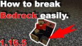 Minecraft How to Break Bedrock easily | 1.16.5 |  #shorts