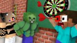 Monster School : BABY MONSTERS DARTS CHALLENGE ALL EPISODE – Minecraft Animation